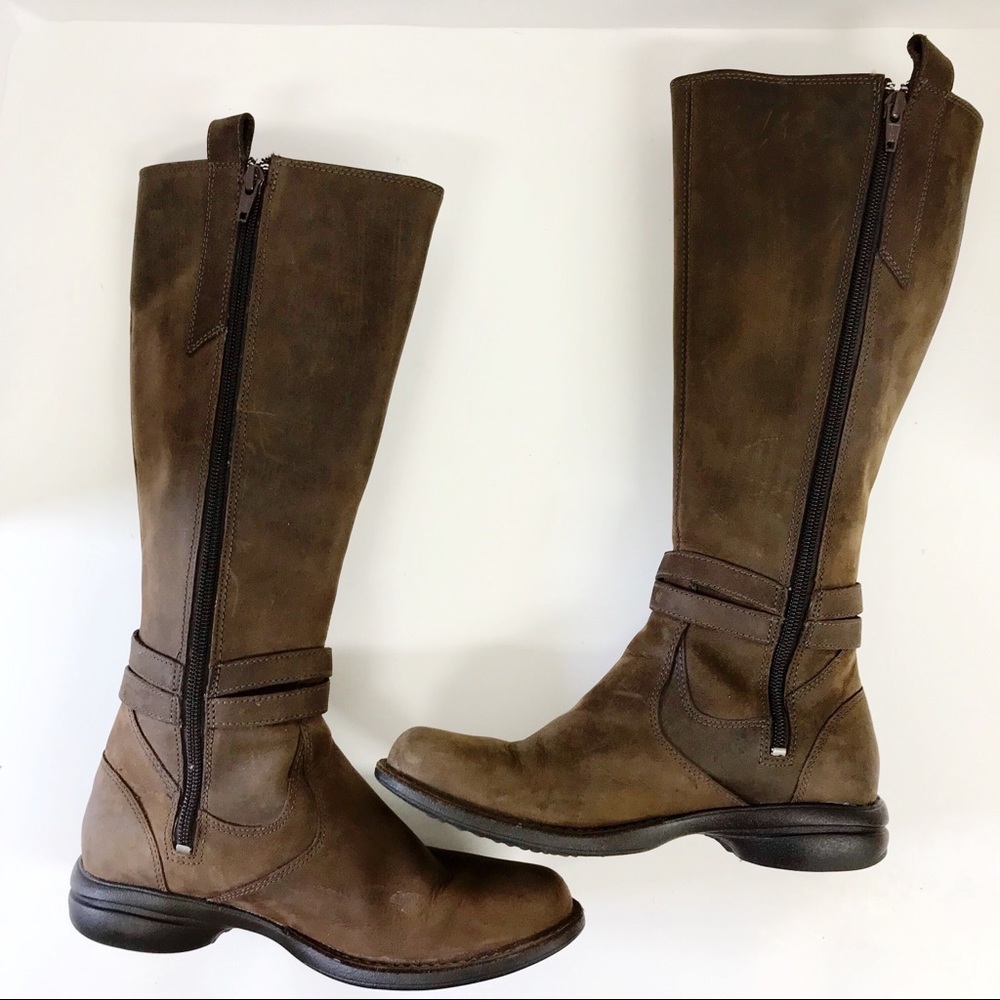 (SOLD) Merrell Tetra Strap Leather Tall Boots - Picture 3 of 8
